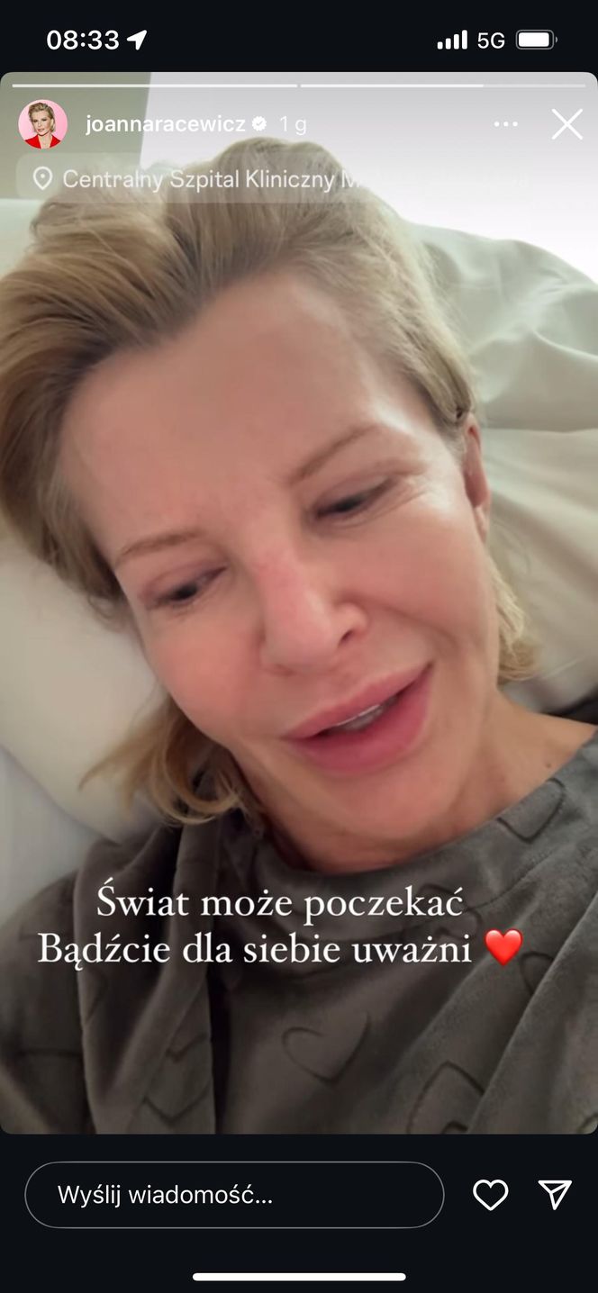 Joanna Racewicz w szpitalu!