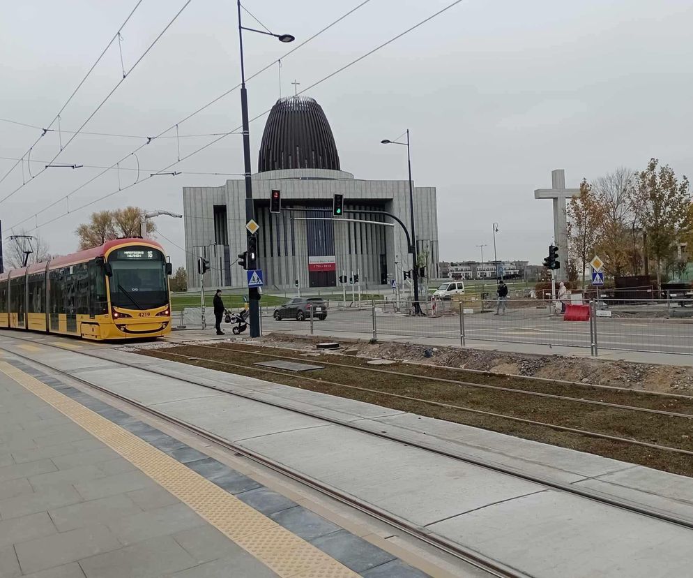 Tramwaj w Miasteczku Wilanów