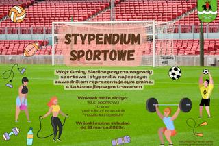 Kluby, trenerzy i sportowcy mogą starać się o stypendium Wójta Gminy Siedlce