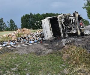 en strażak to prawdziwy bohater! Pan Tomasz ryzykował życiem, by ratować kierowcę z płonącego TIR-a