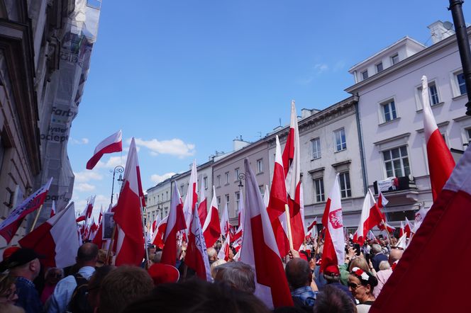 "Wielki marsz za Polską" Karola Nawrockiego 25.05.2025