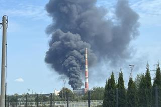 Pożar budynku elektrociepłowni w Rzeszowie