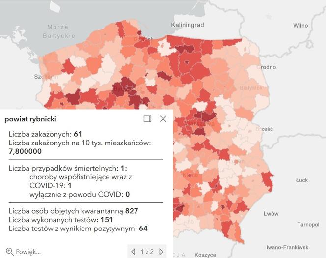 Koronawirus w województwie śląskim. Tak wygląda sytuacja w poszczególnych powiatach [RAPORT, 19 MARCA]