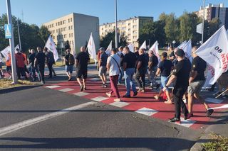 Paraliż w Jastrzębiu-Zdroju. Górnicy blokują kluczowe drogi