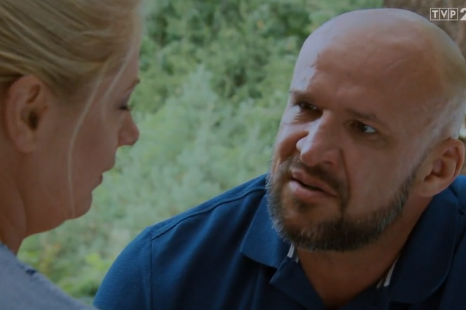 M jak miłość odcinek 1404, Marzenka (Olga Szomańska), Andrzejek (Tomasz Oświeciński)