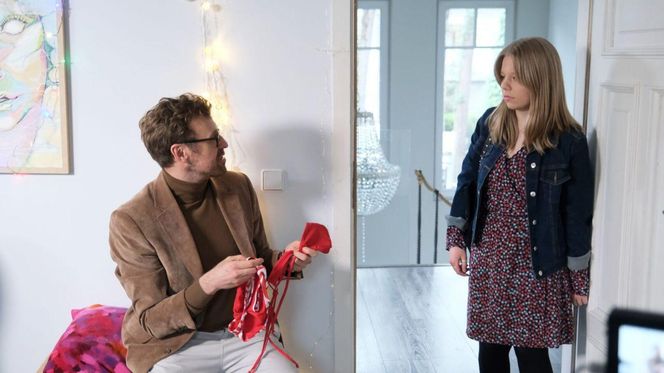 M jak miłość odc. 1882. Lenka (Olga Cybińska), Darek Hoffman (Mateusz Rusin)