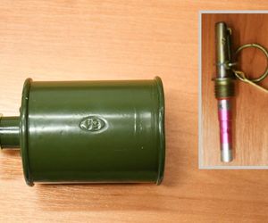 Przyniosła na komisariat granat, który znalazła w garażu