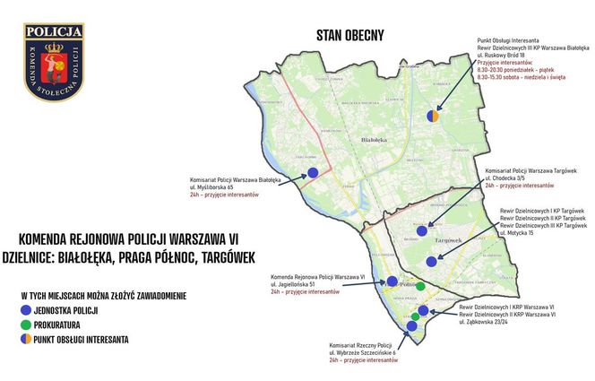 Dzielnice: Białołęka, Praga-Północ i Targówek 