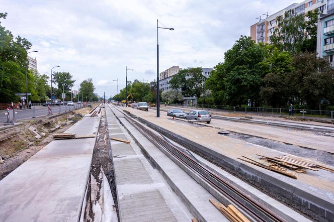 Budowa tramwaju do Wilanowa w Warszawie