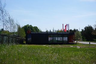 Budowa osiedla Mistrzów Olimpijskich pod Warszawą. Udziałowcem Robert Lewandowski. Maj 2025