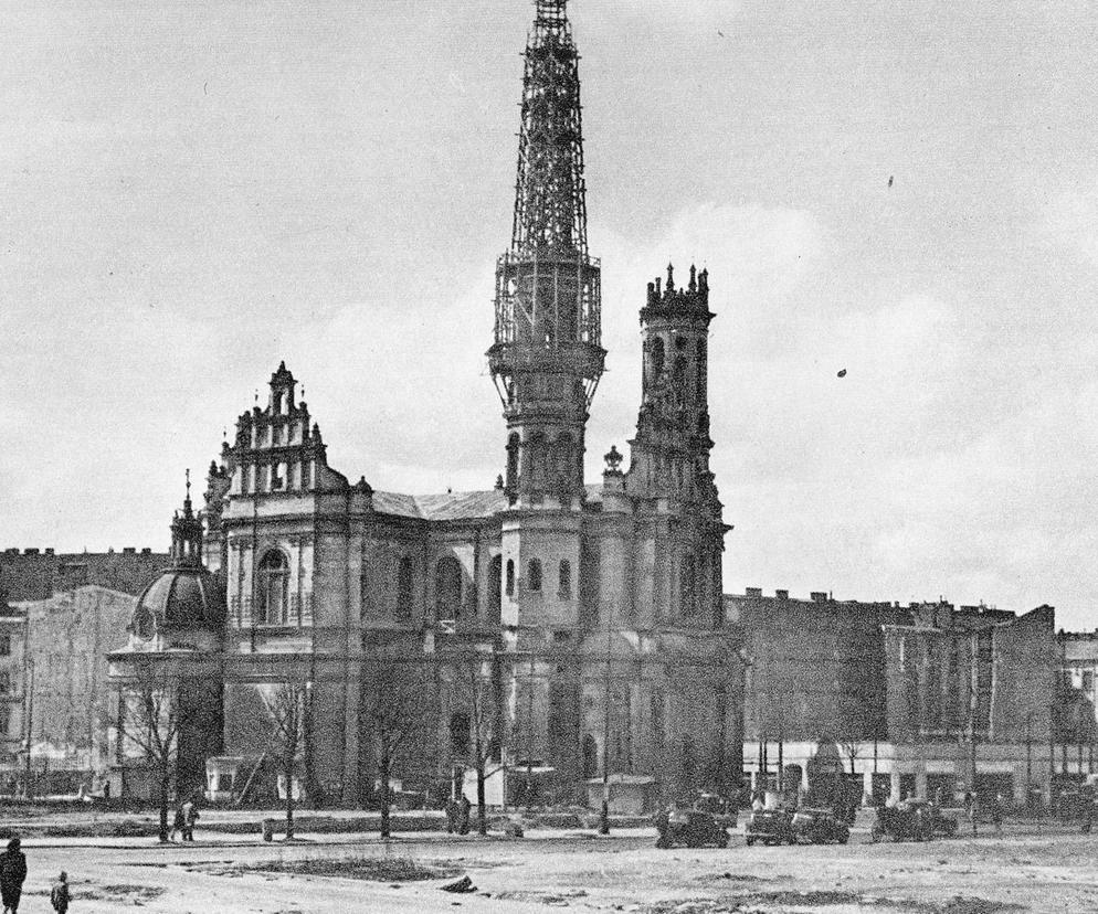 Kościół Najświętszego Zbawiciela zniszczony podczas wojny