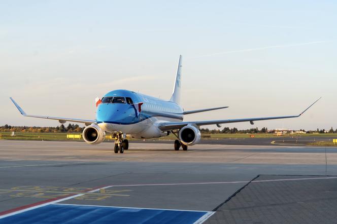Samolot KLM w Poznaniu