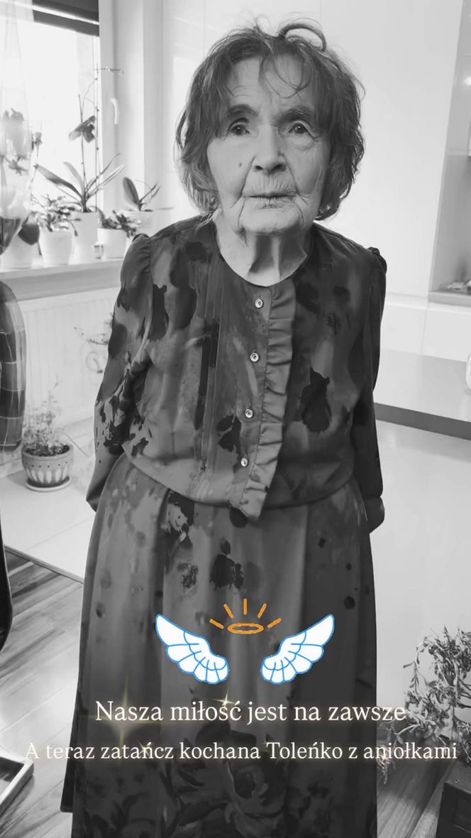 Herbuś pięknie pożegnała babcię