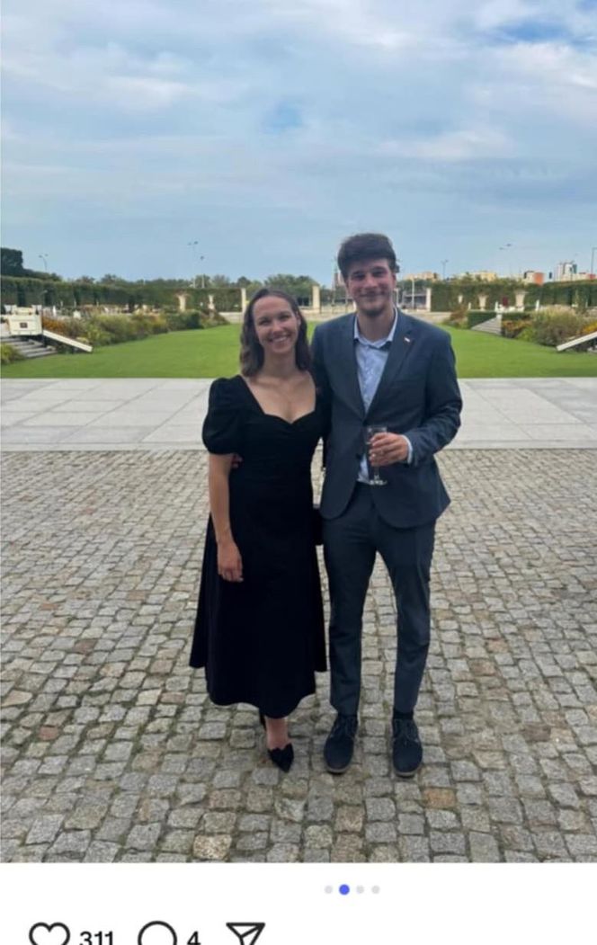 Daniel Nawrocki z dziewczyną Magdą