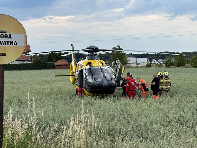 Czołowe zderzenie z motocyklem. Makabryczny wypadek w Rembelszczyźnie