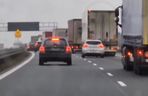 Wypadek na autostradzie A1 w Woźnikach