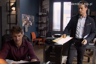 M jak miłość. Jakub Karski (Krzysztof Kwiatkowski), Marcin (Mikołaj Roznerski)