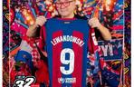 Koszulka Roberta Lewandowskiego z podpisami zawodników FC Barcelona