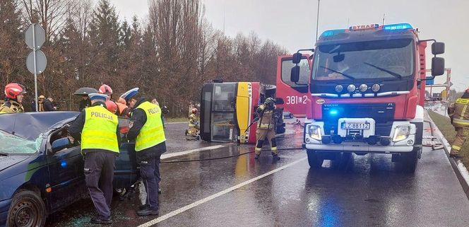 Zamojskie służby w inscenizacji wypadku