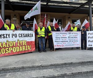 Protest rolników w Rzeszowie