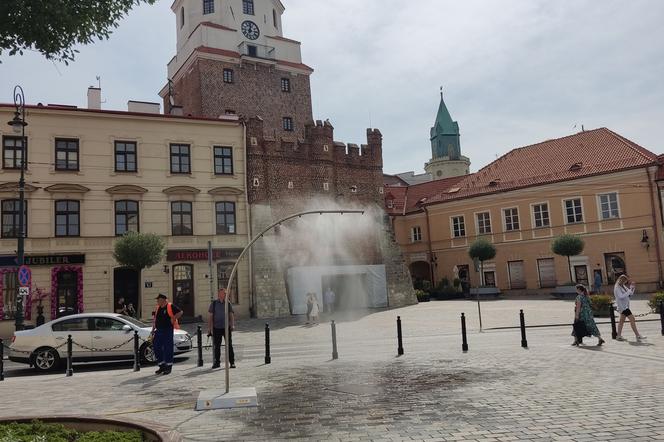 W centrum Lublina stanęła nowa kurtyna wodna