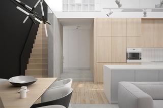 Projekt wnętrz domu w stylu minimalistycznym