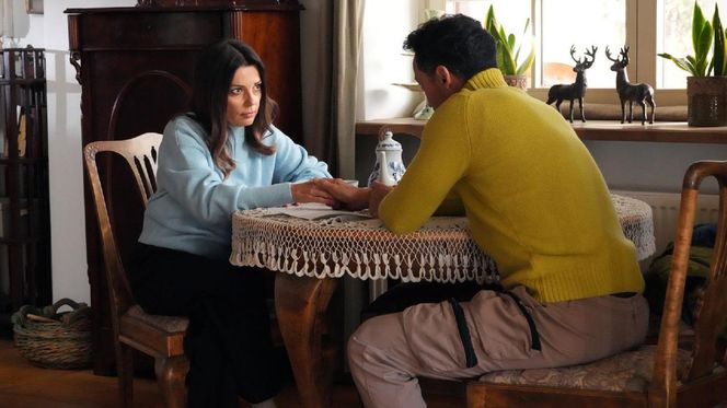 Barwy szczęścia, odcinek 3238. Kasia (Katarzyna Glinka), Mariusz (Rafał Cieszyński)