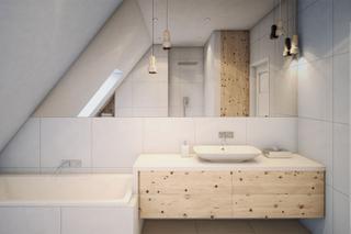 Drewno, beton, czerń i biel we wnętrzu: mieszkania w Szczecinie