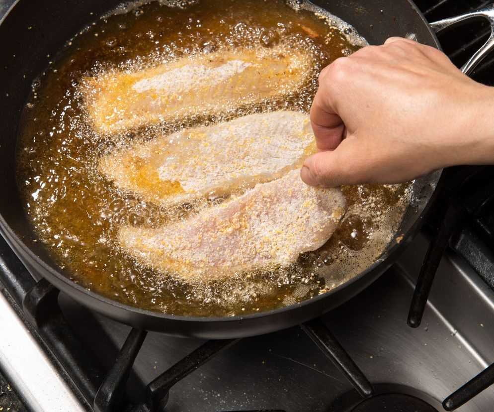 smażona ryba jak nad morzem