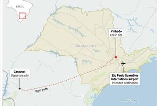 Katastrofa samolotu pasażerskiego. Świadkowie nagrali dramatyczny moment upadku