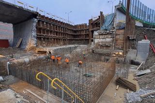 Powstający północny wiadukt Trasy Łazienkowskiej od strony Saskiej Kępy