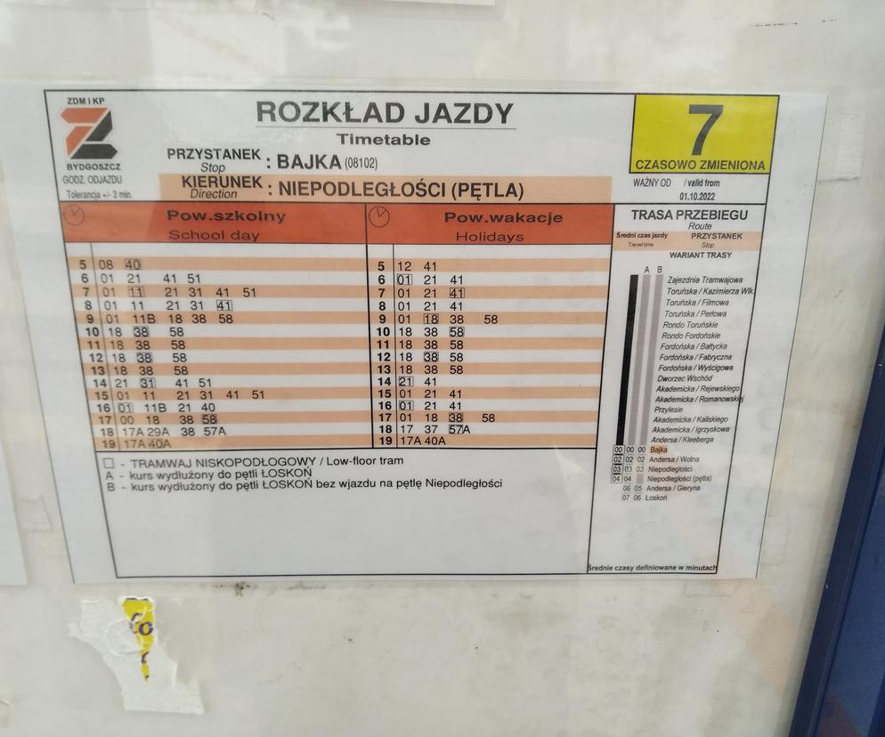 Rozkłady jazdy w Bydgoszczy