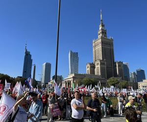 Marsz budżetówki w Warszawie