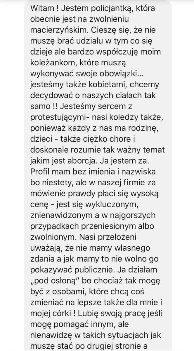  Anita Sokołowska wspiera Strajk Kobiet. Namawia policję do buntu