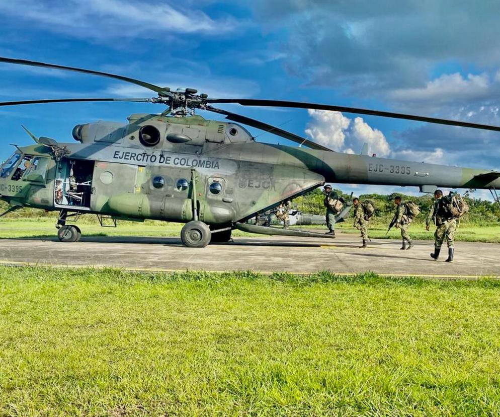 Katastrofa kolumbijskiego śmigłowca MI-17. Zginęło 9 żołnierzy