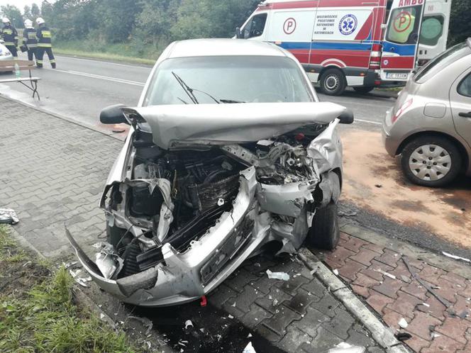 Chełm Śląski: Poważny wypadek na DW934. Rannych zostało pięć osób, w tym jedno dziecko [ZDJĘCIA]