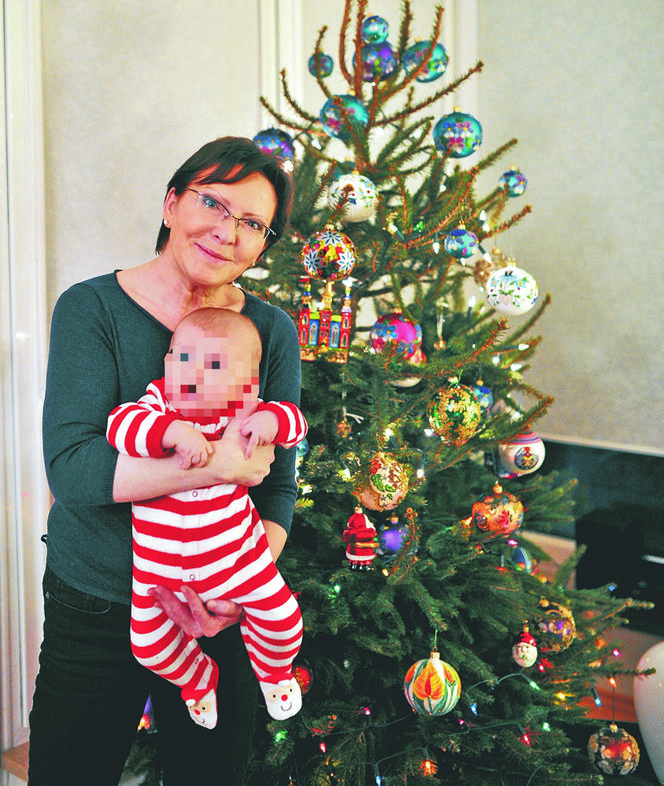 Ewa Kopacz z wnukiem