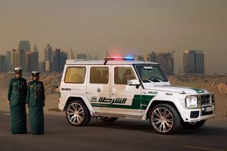 Mercedes G63 AMG Brabus w reprezentacyjnej flocie radiowozów Dubaju - ZDJĘCIA