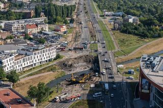 Przebudowa Al. Unii Lubelskiej. Kończą się prace przy rozbiórce pierwszego mostu