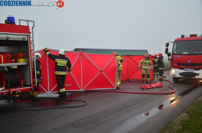 Śmiertelny wypadek pod Głużkiem, okolice Mławy