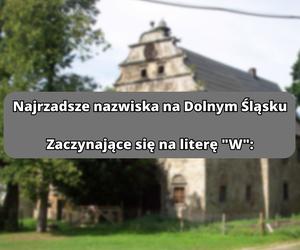 Najrzadsze nazwiska na literę W: