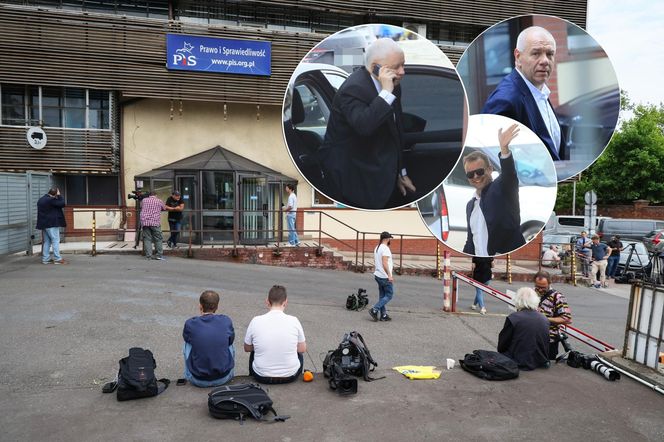 Zjechali na spotkanie do siedziby PiS na Nowogrodzką  -- 