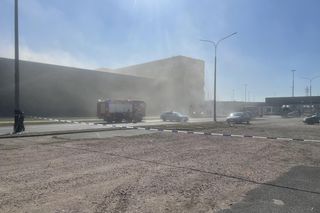 Pożar hali przy Modlińskiej 6D w Warszawie (20.03.2025)