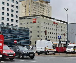 Zderzenie dwóch tramwajów w centrum Łodzi.