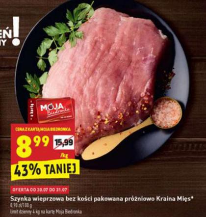 Szynka wieprzowa za grosze