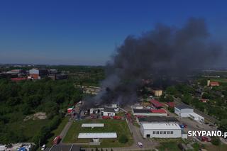 Pożar hali w Chorzowie