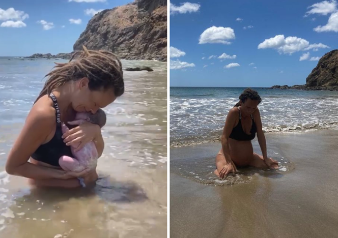 Urodziła dziecko w oceanie bez pomocy medyków