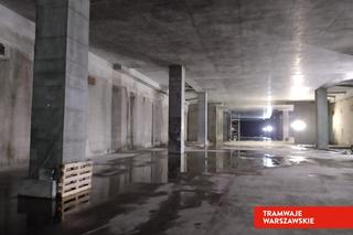 Pozbawiony jeszcze szyn tunel tramwajowy pod dworcem Warszawa Zachodnia (stan w 2022 r.)