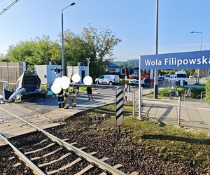 Wypadek na przejeździe kolejowym w Woli Filipowskiej