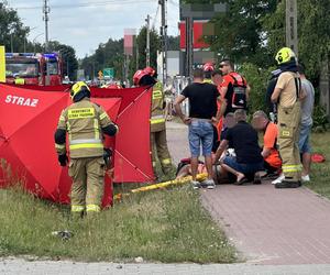 Czołowe zderzenie z motocyklem. Makabryczny wypadek w Rembelszczyźnie